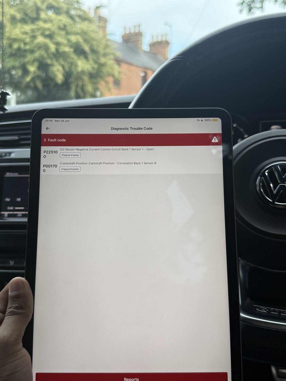 Volkswagen Golf diagnostic work 4