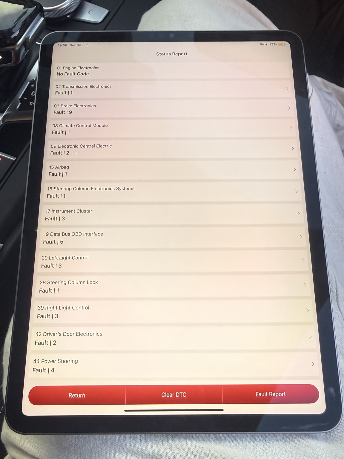 Audi diagnostic work 6