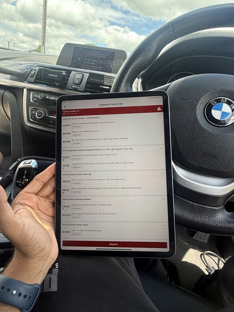 BMW diagnostic work 2