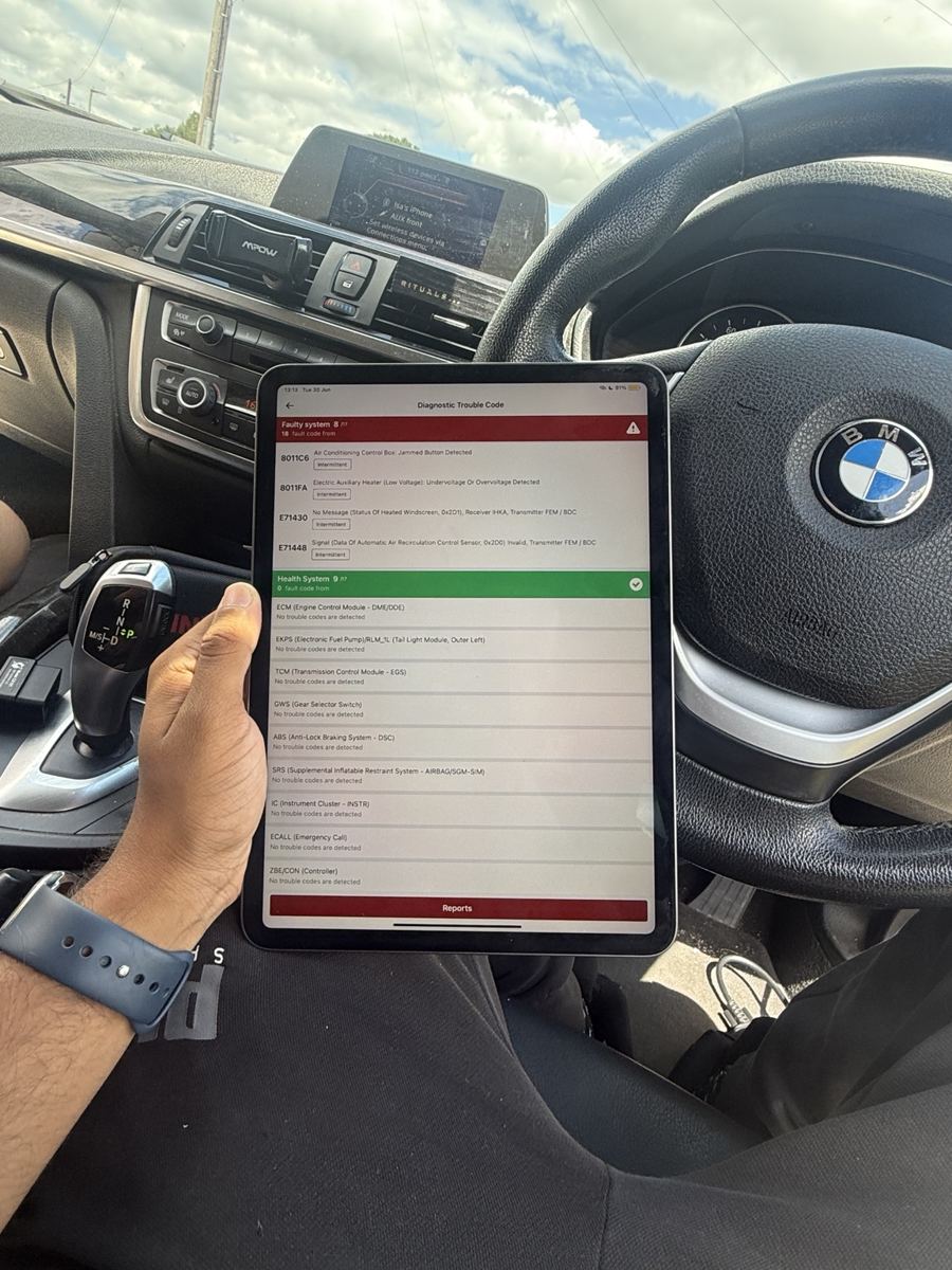BMW diagnostic work 3