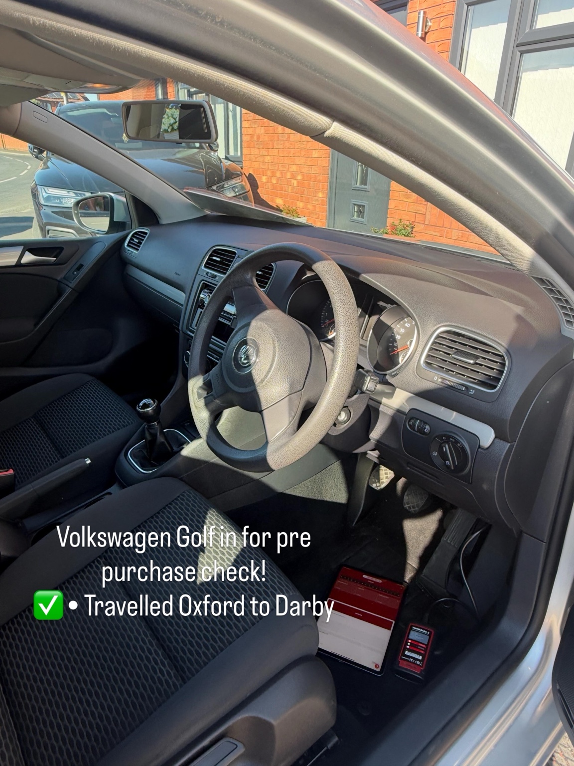 Volkswagen Golf pre-purchase diagnostic check in Derby
