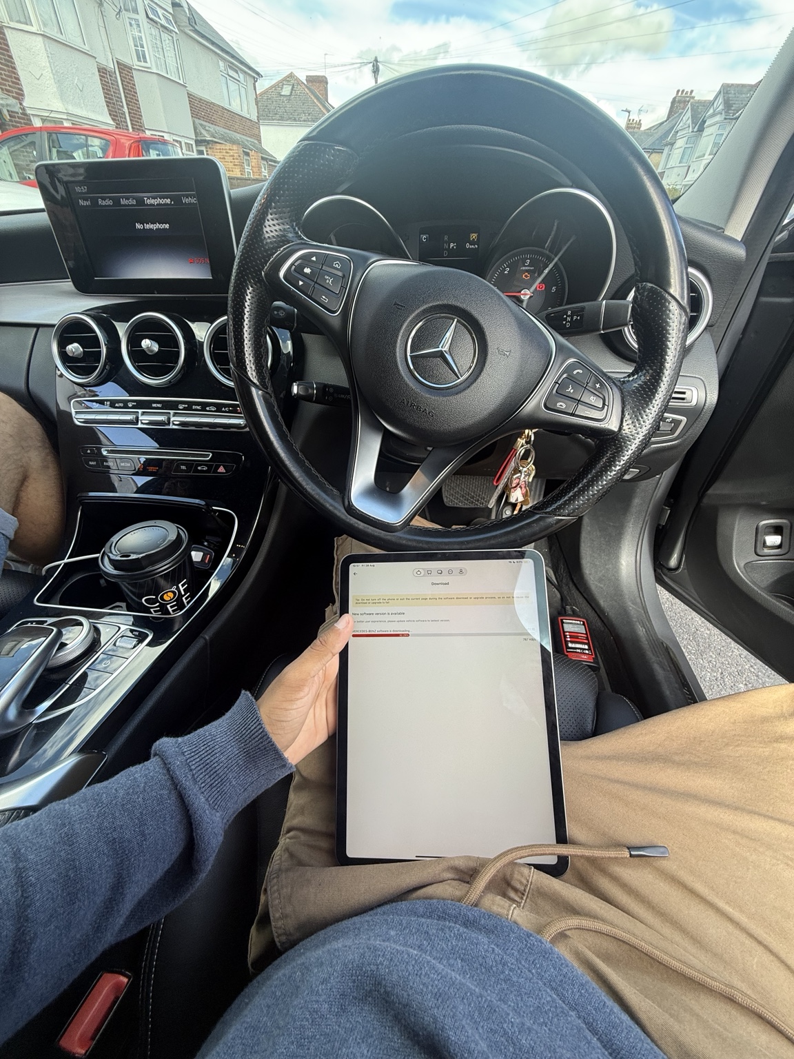 ZA Diagnostics working on a Mercedes