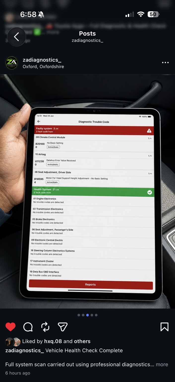 Toyota diagnostic work 2